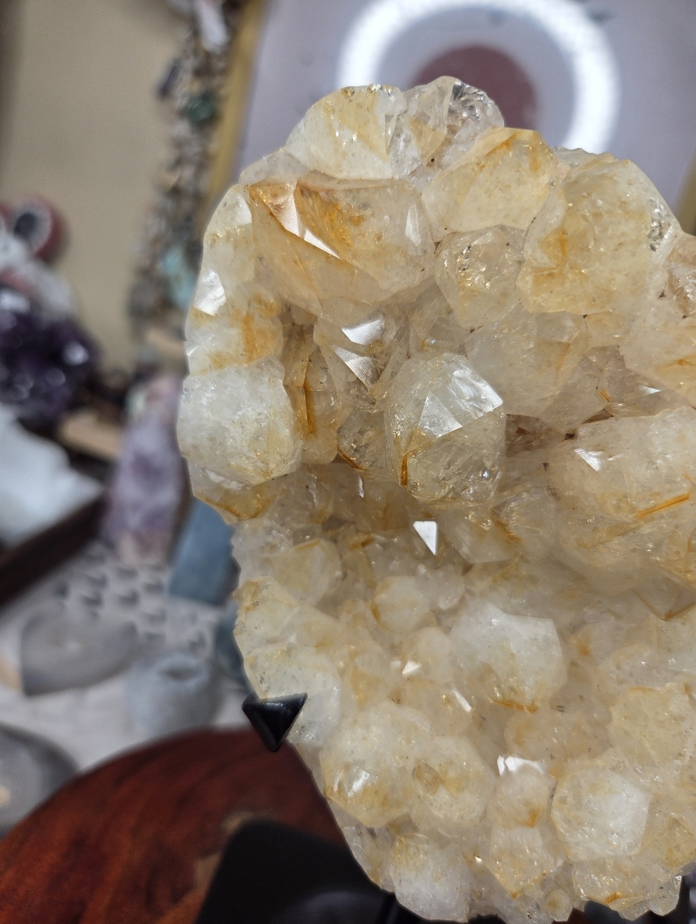 Citrine Heart on Stand - Picture 6 of 10